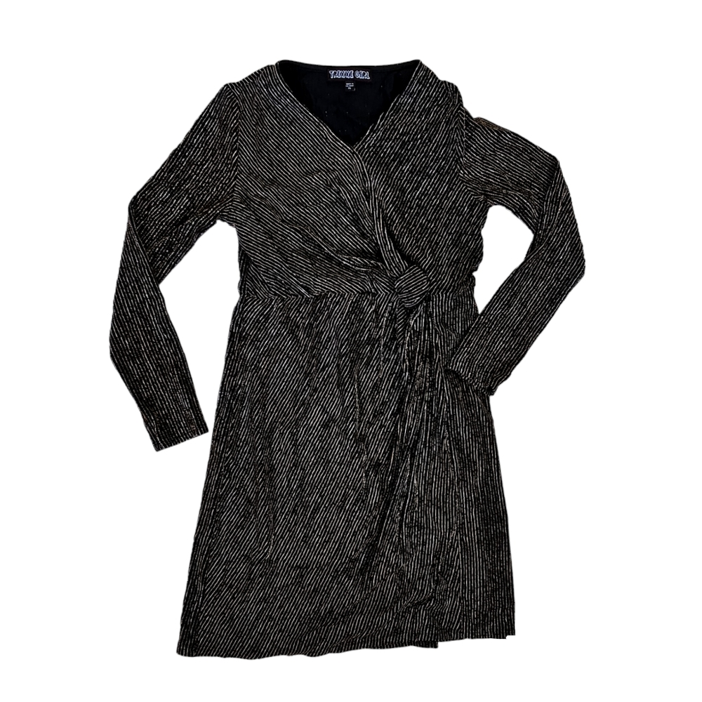 TRIXXI GIRL Glittery Striped Night party Dress XL - Picture 2 of 6
